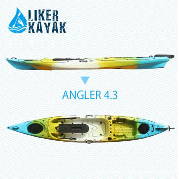 4.3m Angler Plastic Single Seat Wilderness Kayak